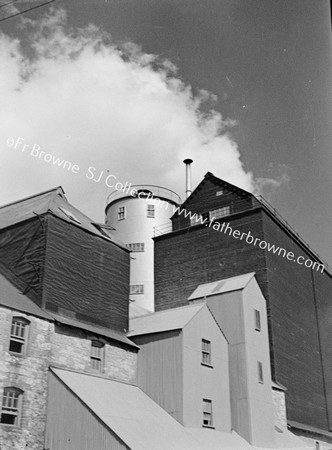 GRAIN SILO, WITH CLOUDS